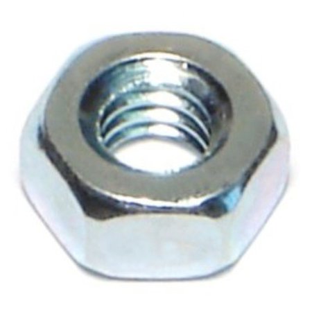 Midwest Fastener Hex Nut, 1/4"-20, Steel, Grade 5, Zinc Plated, 100 PK 06815